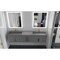 Castello Usa Amazon 84-inch Gray Vanity Set with Gray Top and Gold Handles CB-MC-84G-GLD-2056-GR - alternate 4